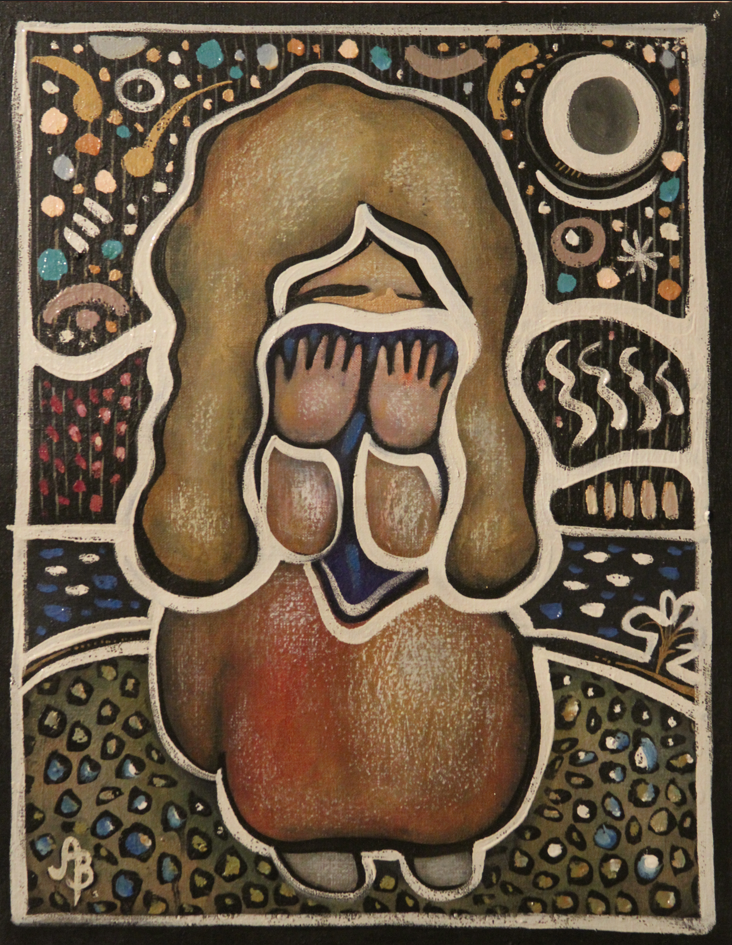 Sidonia - 50x40 Mixed Media on Canvas 