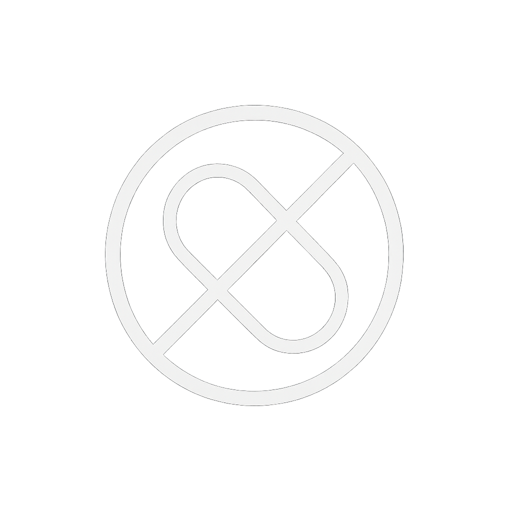 A circular logo with a stylized letter 'S' inside, outlined with a thin line against a gradient background.