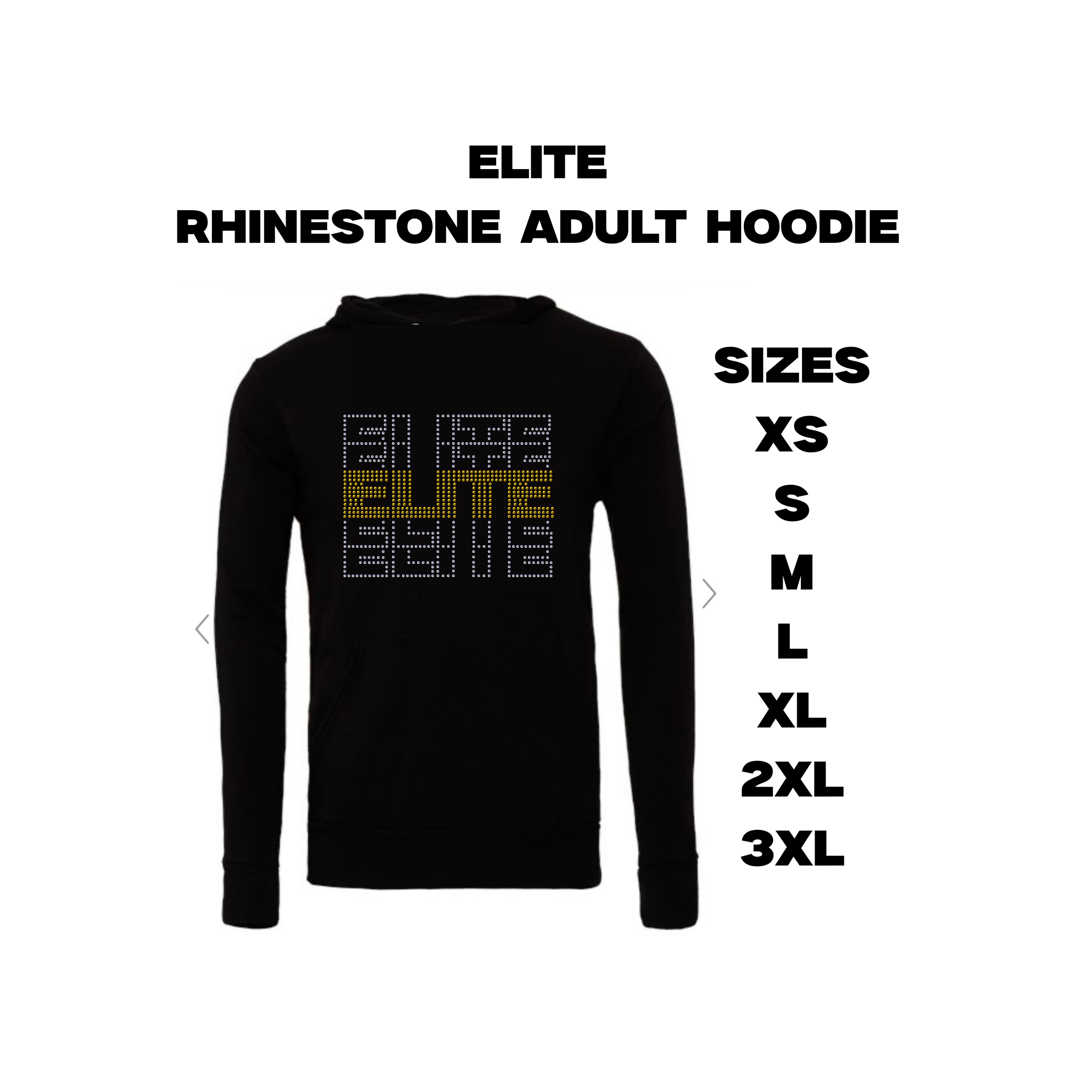 ELITE Rhinestone Adult Hoodie