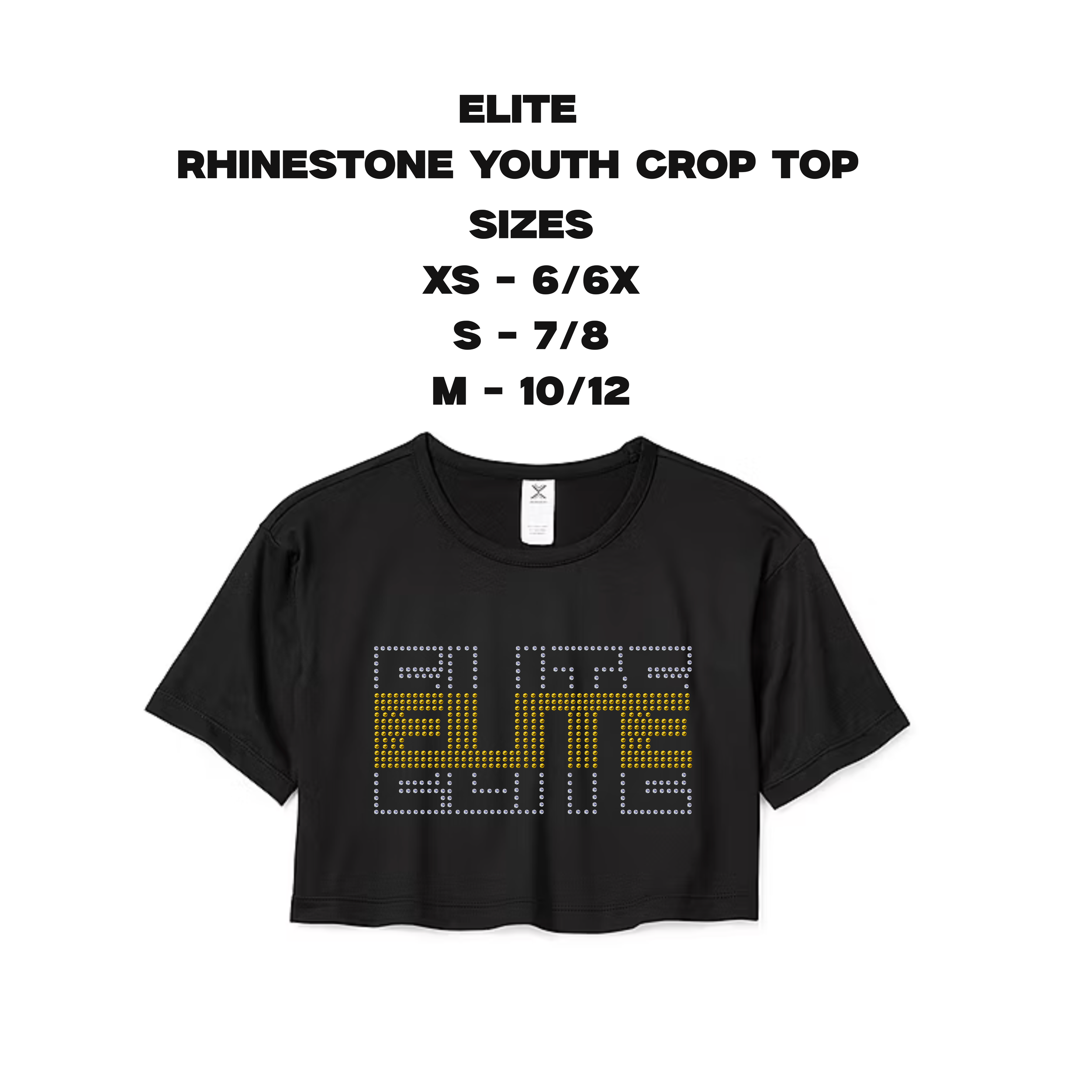 ELITE Rhinestone Youth Crop Top