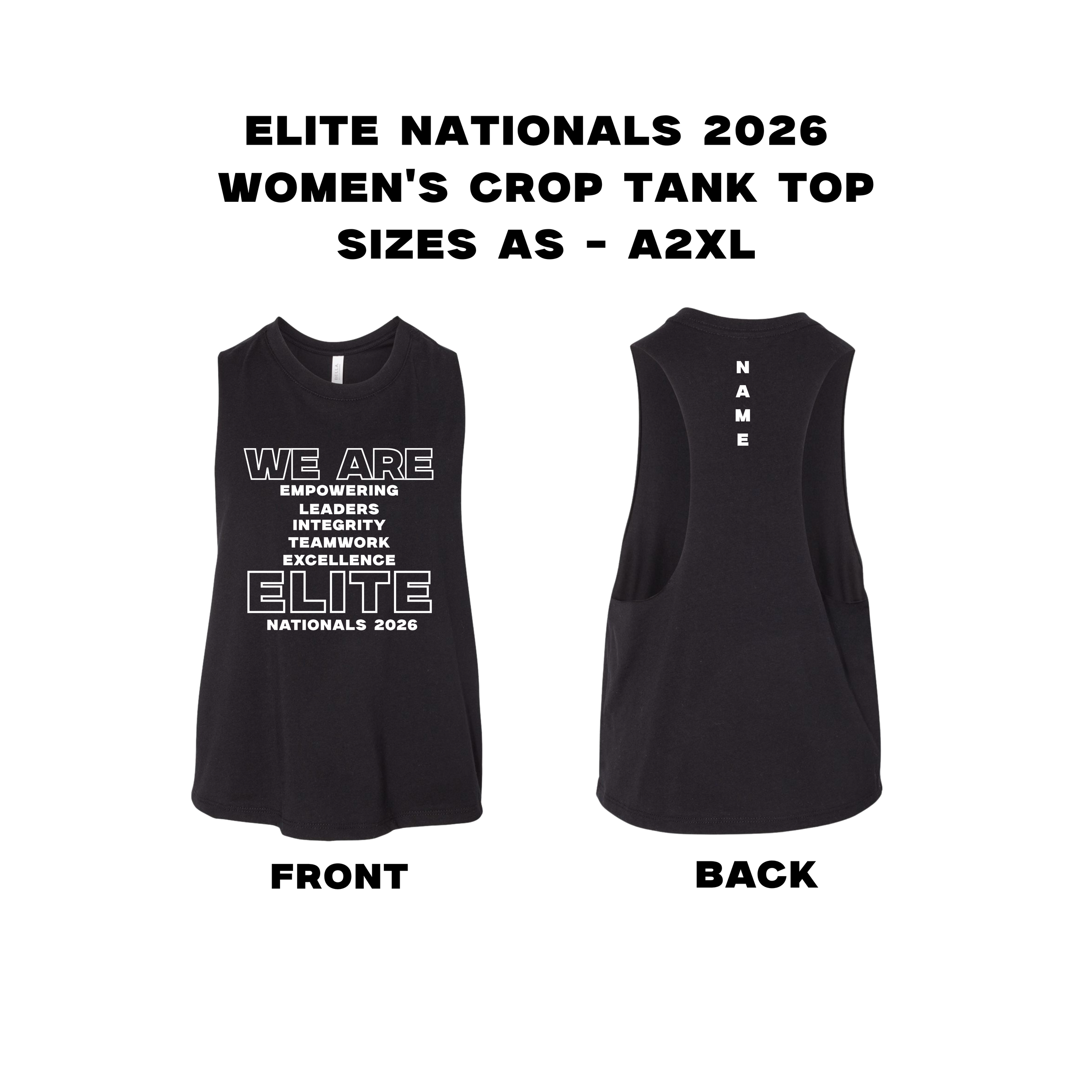 We Are ELITE Women's Crop Tank