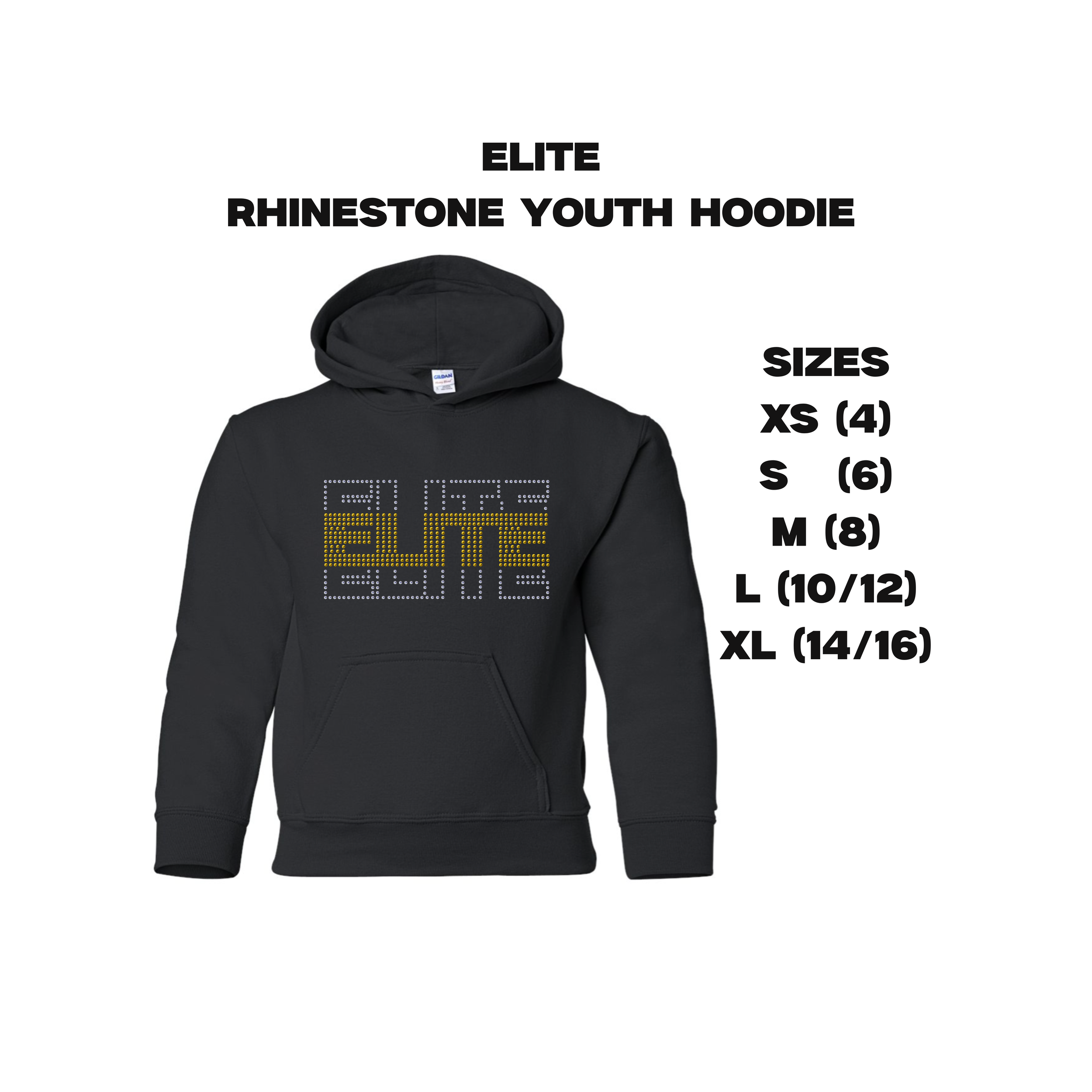 ELITE Rhinestone Youth Hoodie