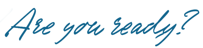Text graphic with the phrase 'Are you ready?' in blue handwritten script on a black background.