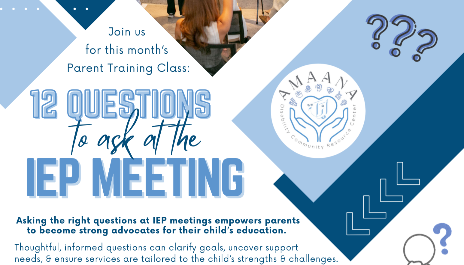 12 Questions to ask at the IEP Meeting