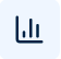 Icon of a bar chart with three vertical bars of increasing height.