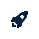 Simple illustration of a rocket ship.