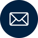Envelope icon on a dark blue background