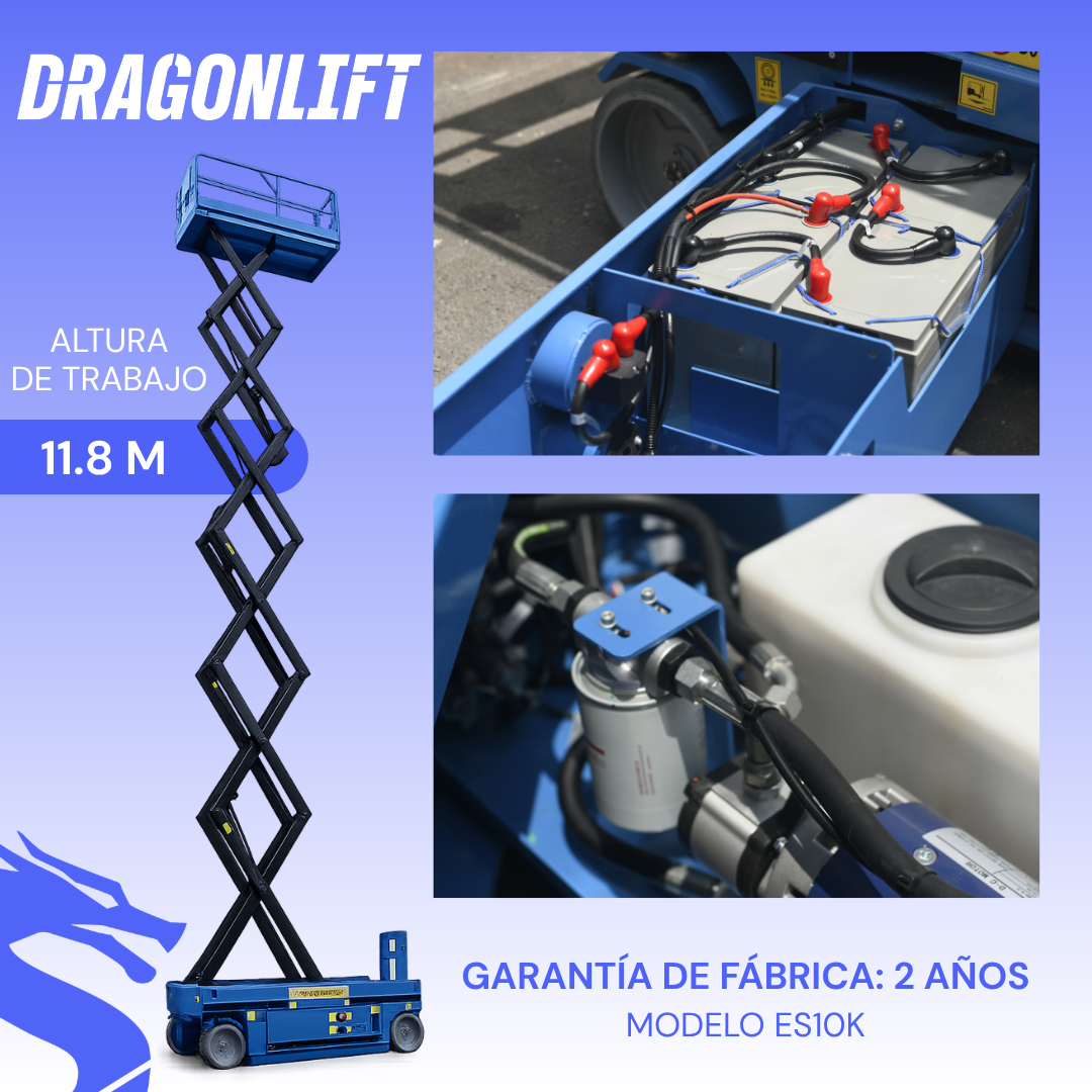 Plataforma de tijera de 10 m
