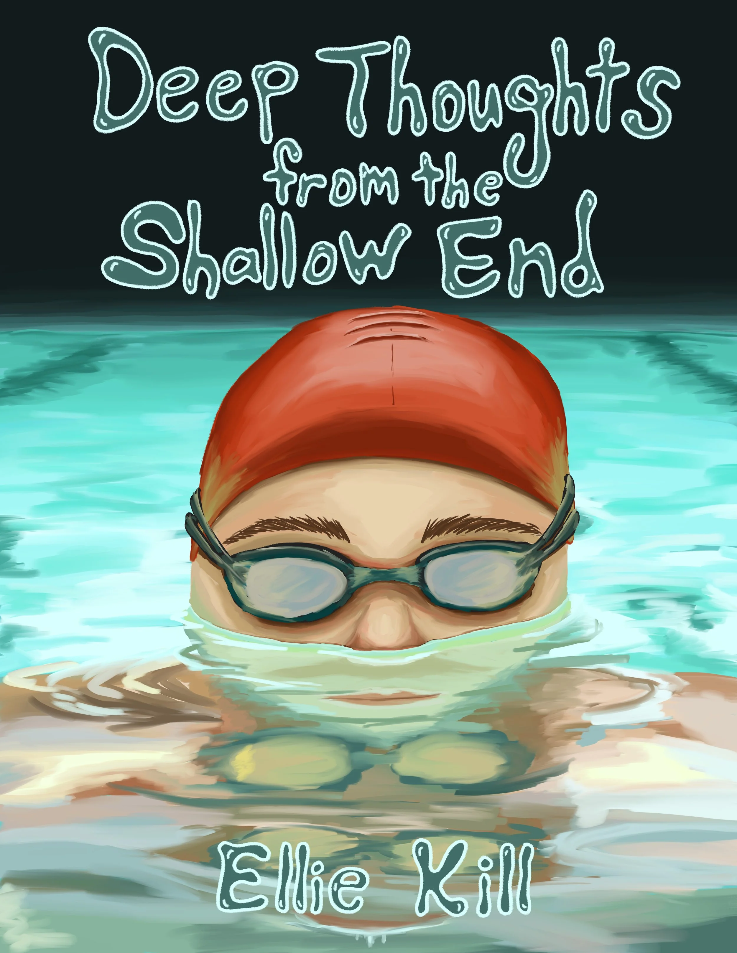 "Deep Thoughts from the Shallow End" Cover - Digital Painting - 2025