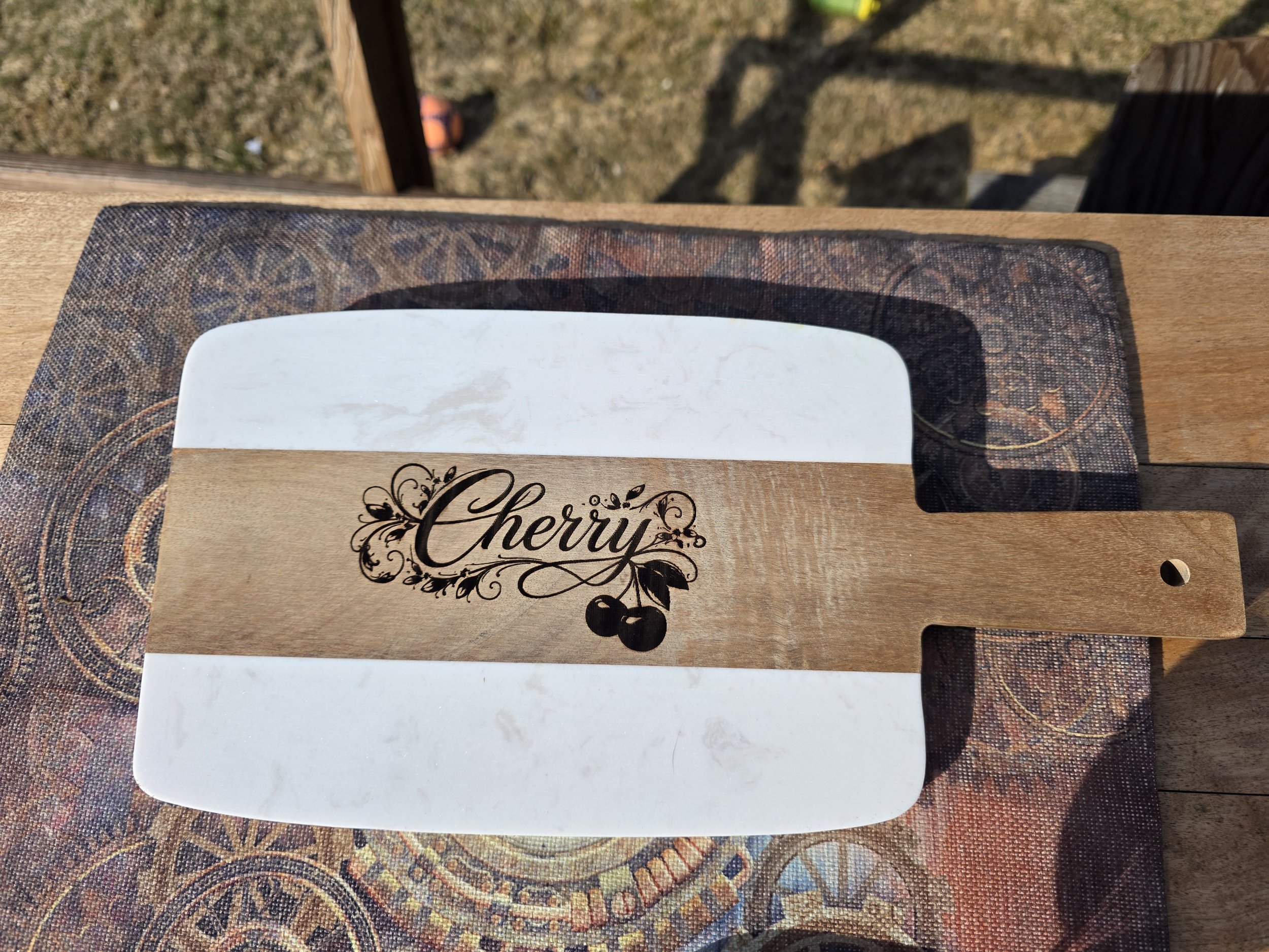 Engraved Charcuterie boards and Trivets