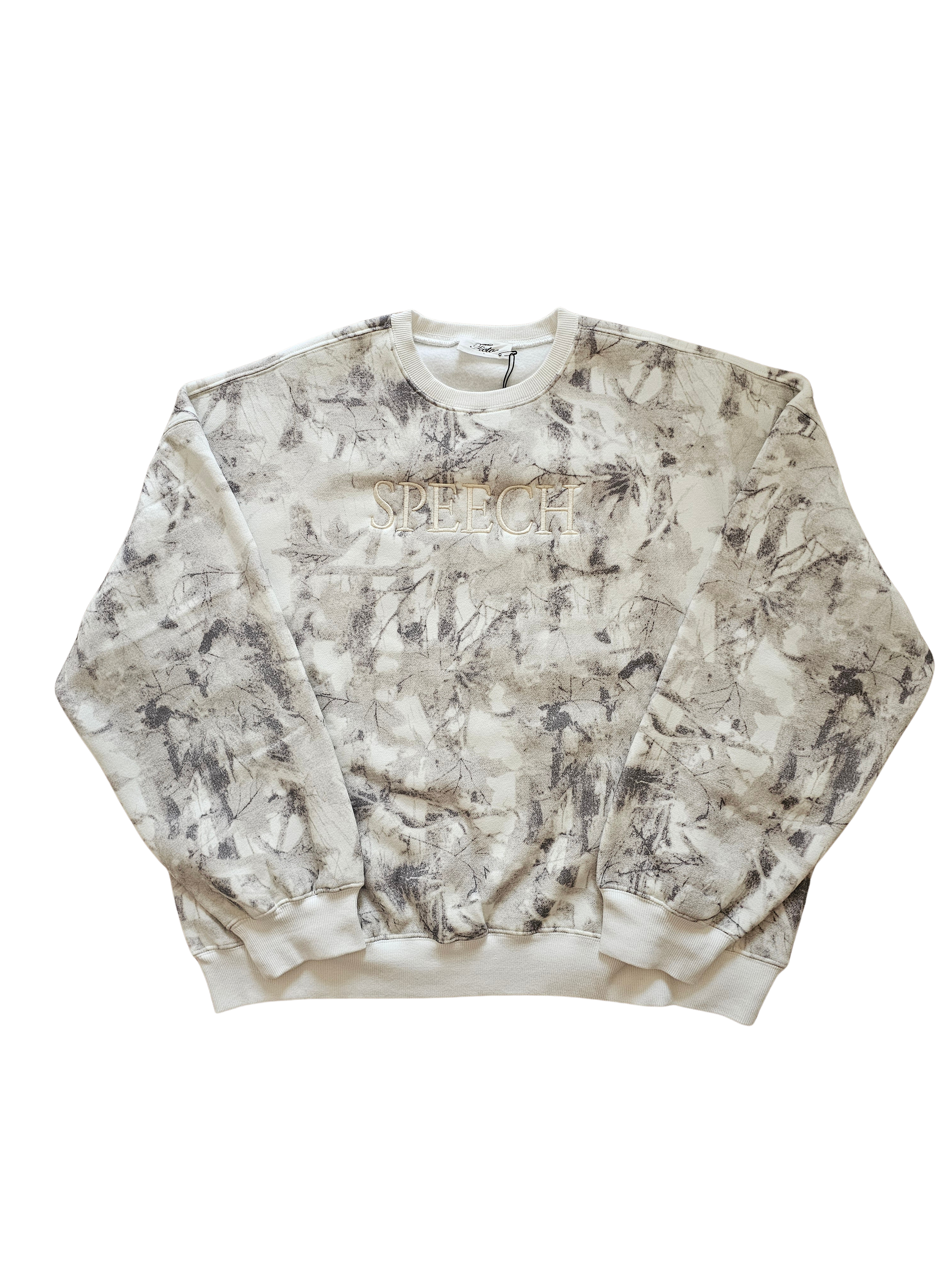 THERAWEAR Light Woodland Camo Cloud Fleece Crew Neck Sweatshirt