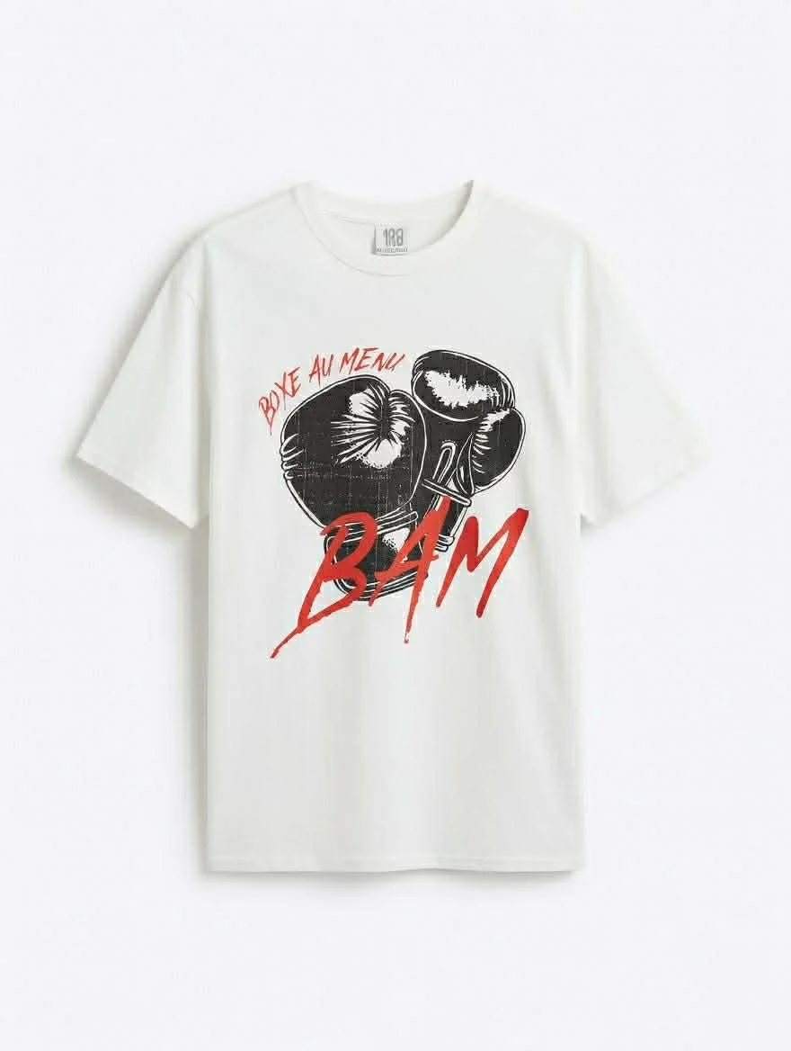 T-shirt blanc BAM