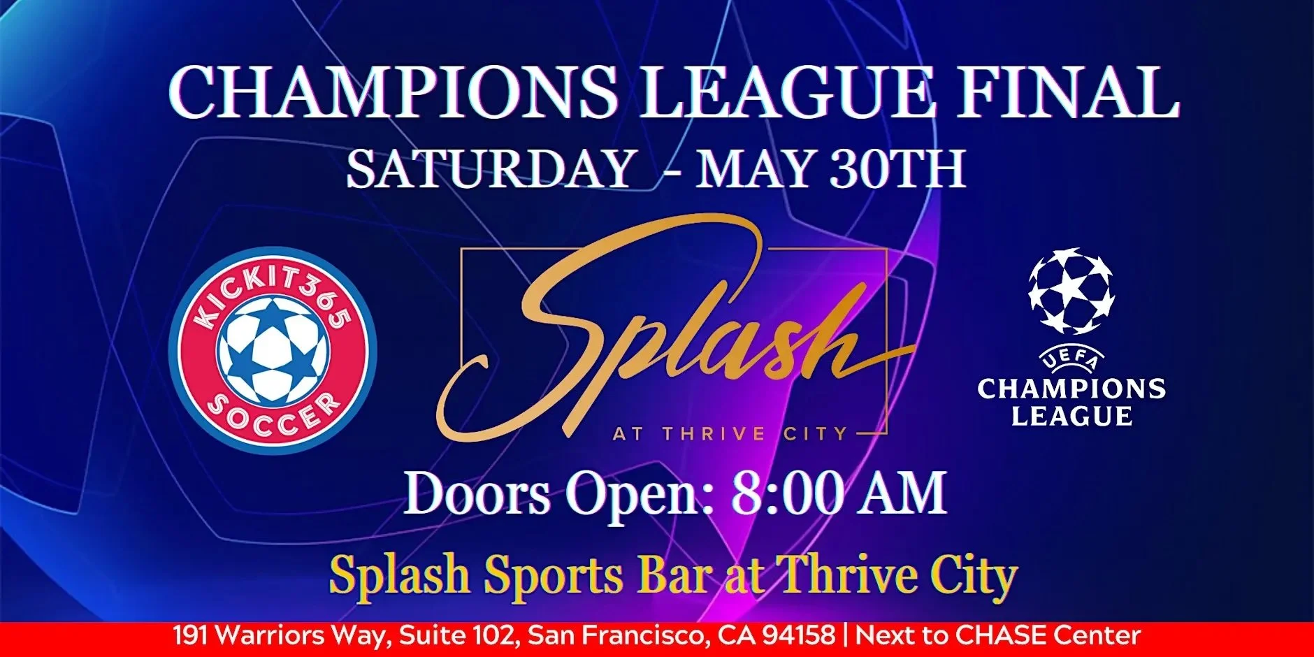 Champions League Final Watch Party at Splash