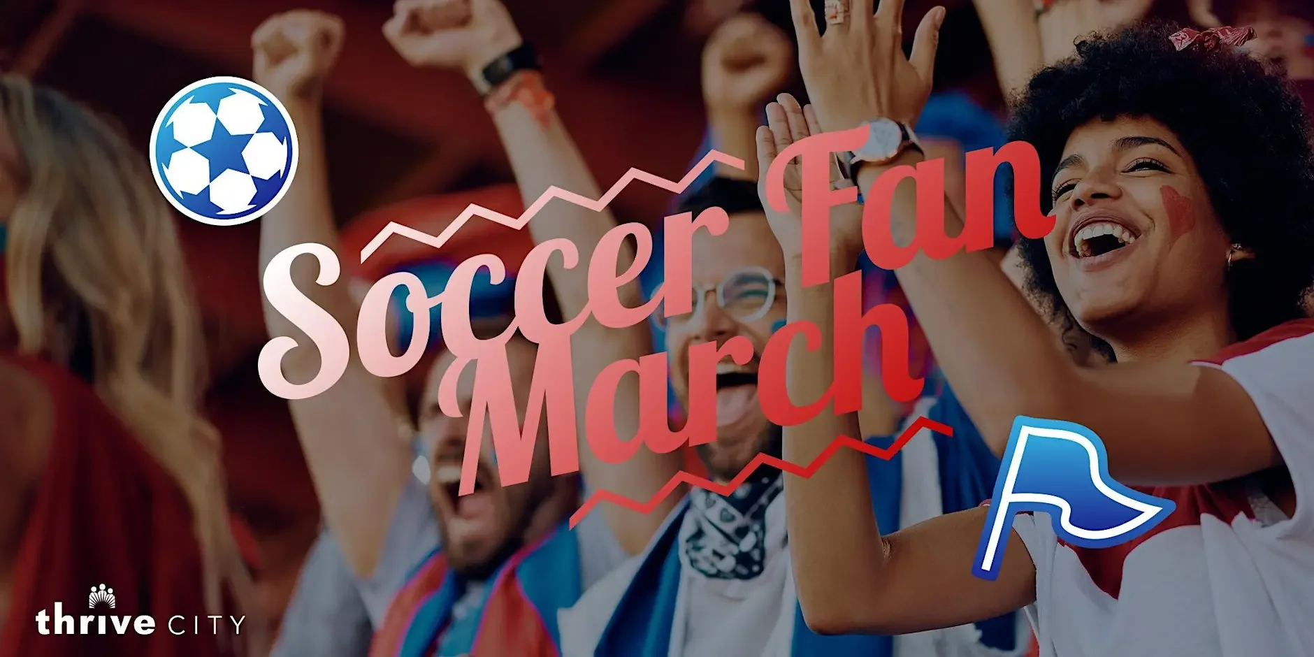 TEAM USA Soccer Fan March Crane Cove to Thrive City