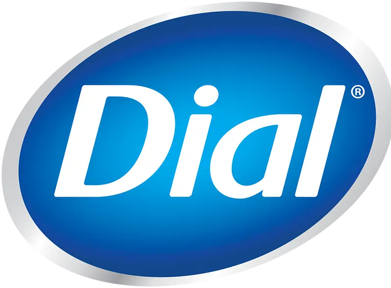 A blue oval logo with the word 'Dial' written in white text.