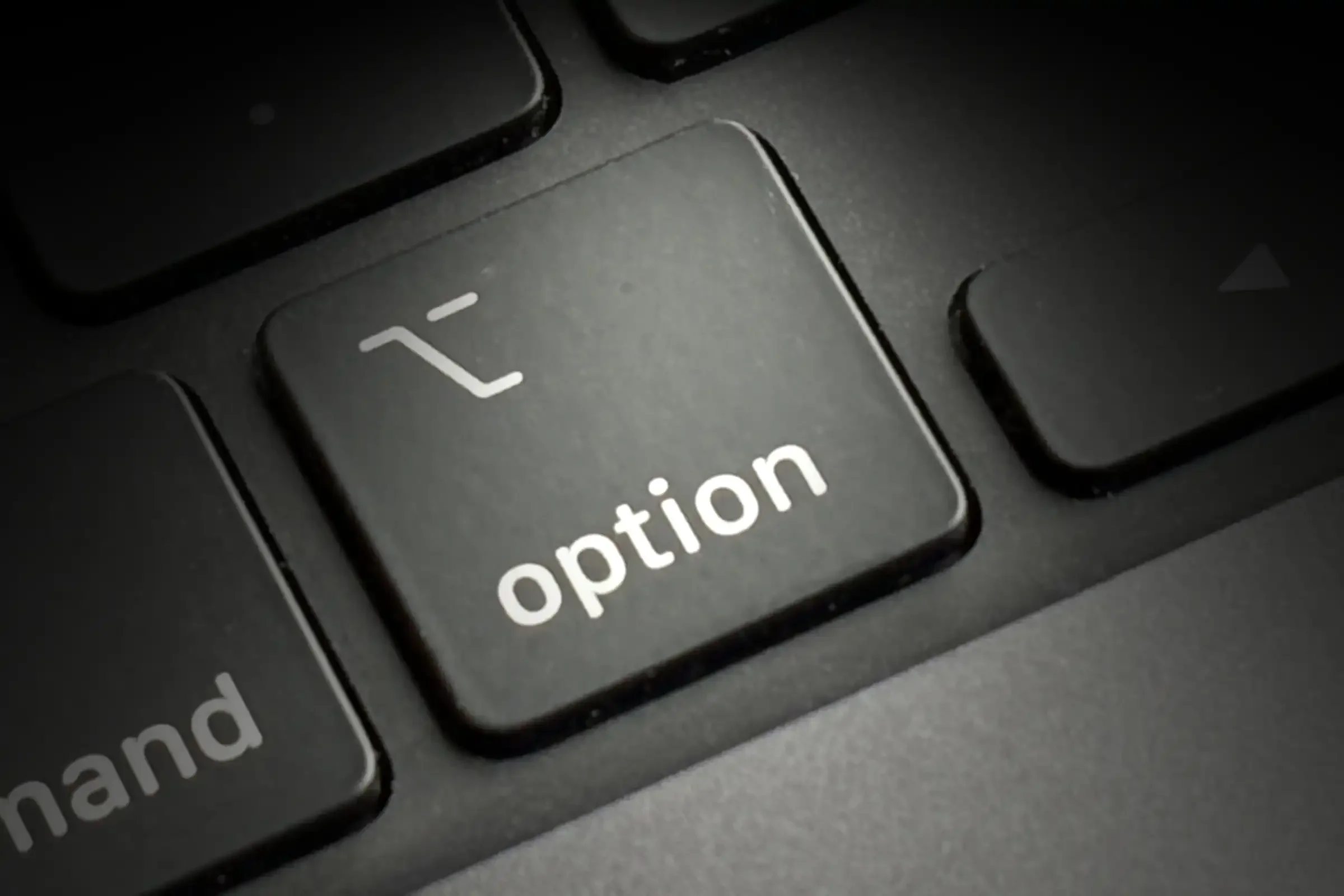 Option key on a keyboard