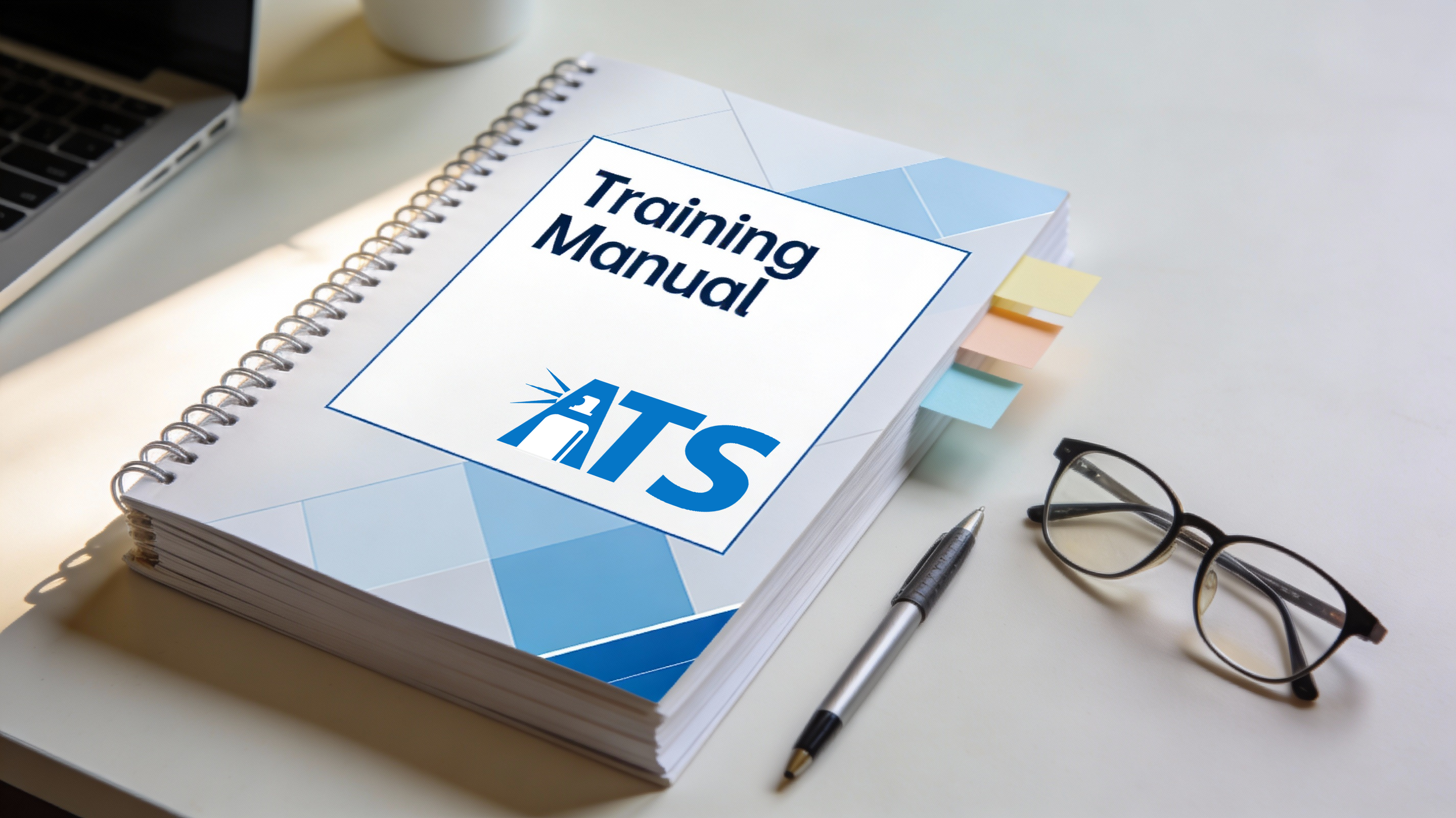 A training manual with the ATS logo on it.
