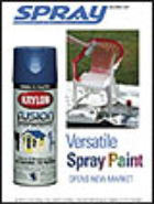 Can of Krylon spray paint and an adjustable spray paint nozzle on a gardening chair