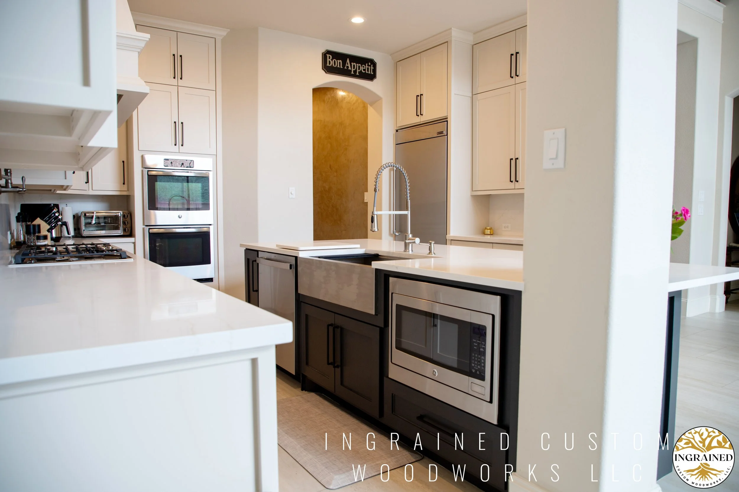 Kitchen by Ingrained Custom Woodworks, LLC