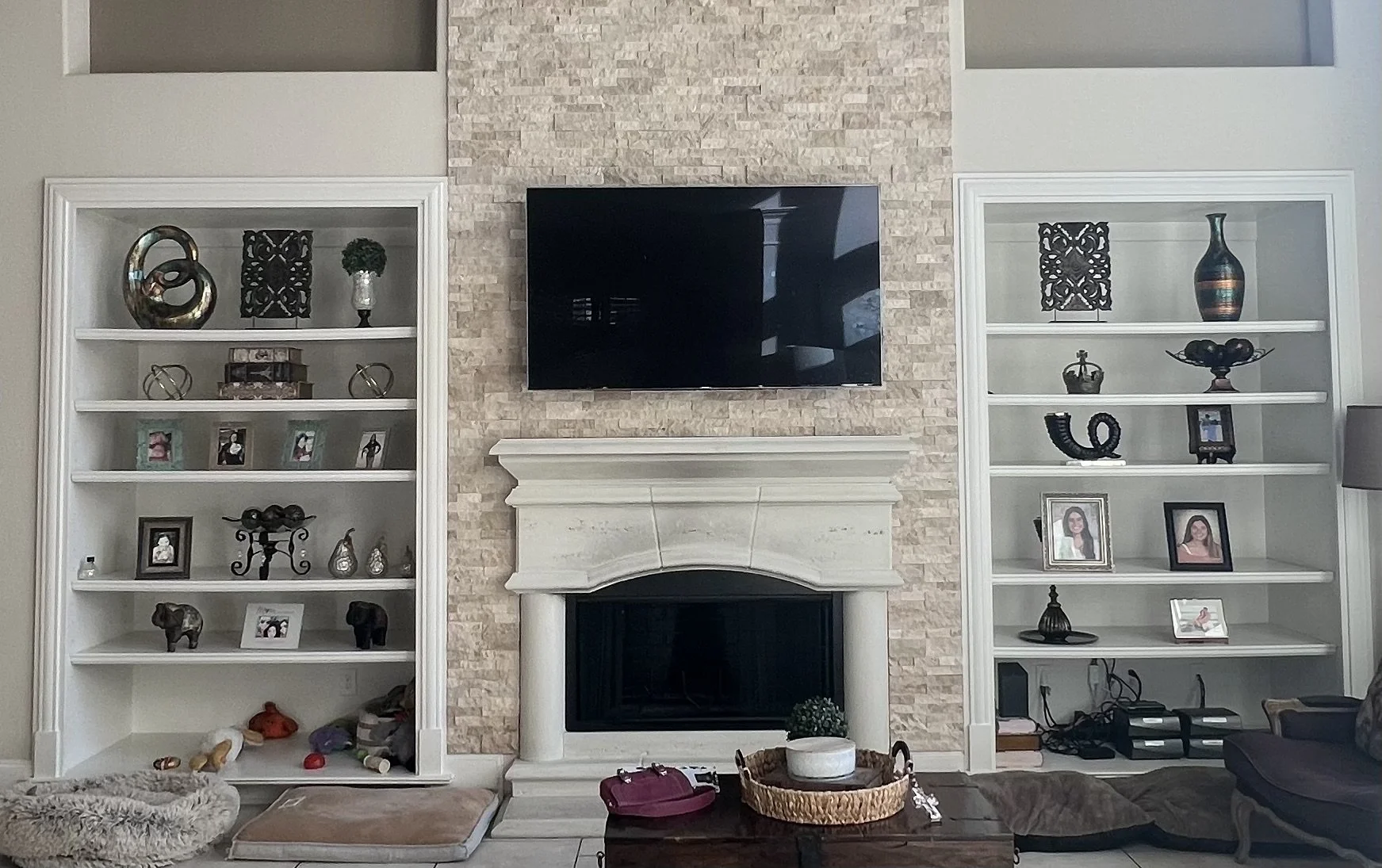 Fire Place Wall Before