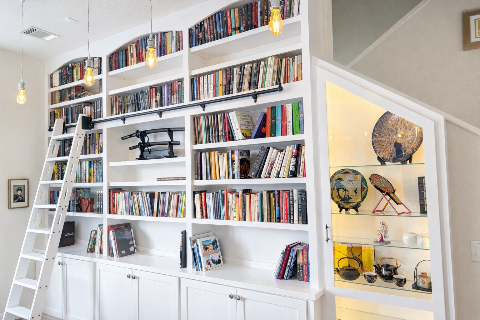 With Books and Decor