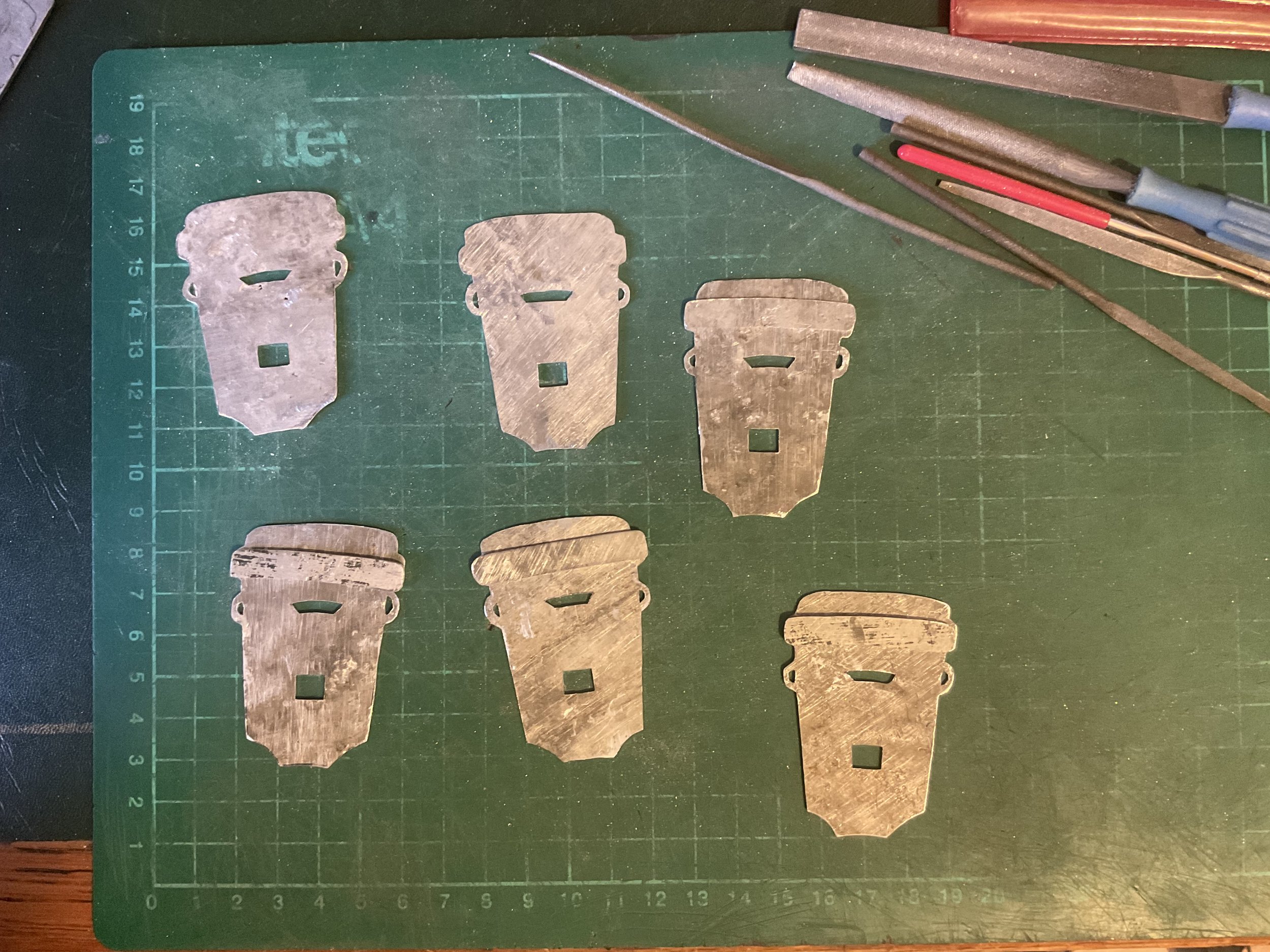 Not forgetting to cut the handle holes.