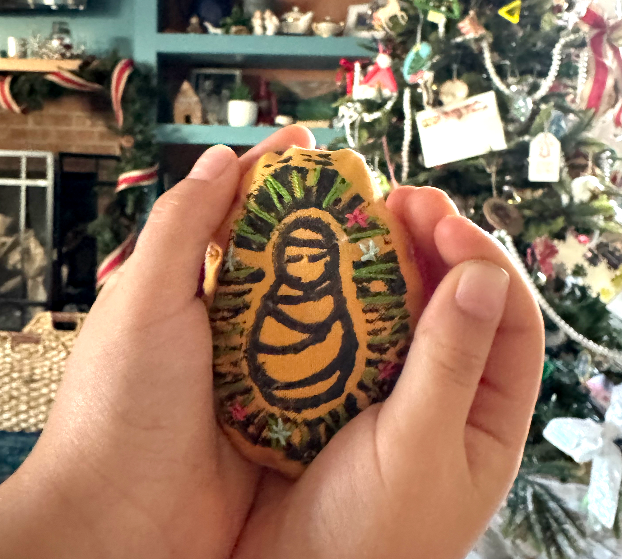 Hand-Embroidered Baby Jesus Stuffy
