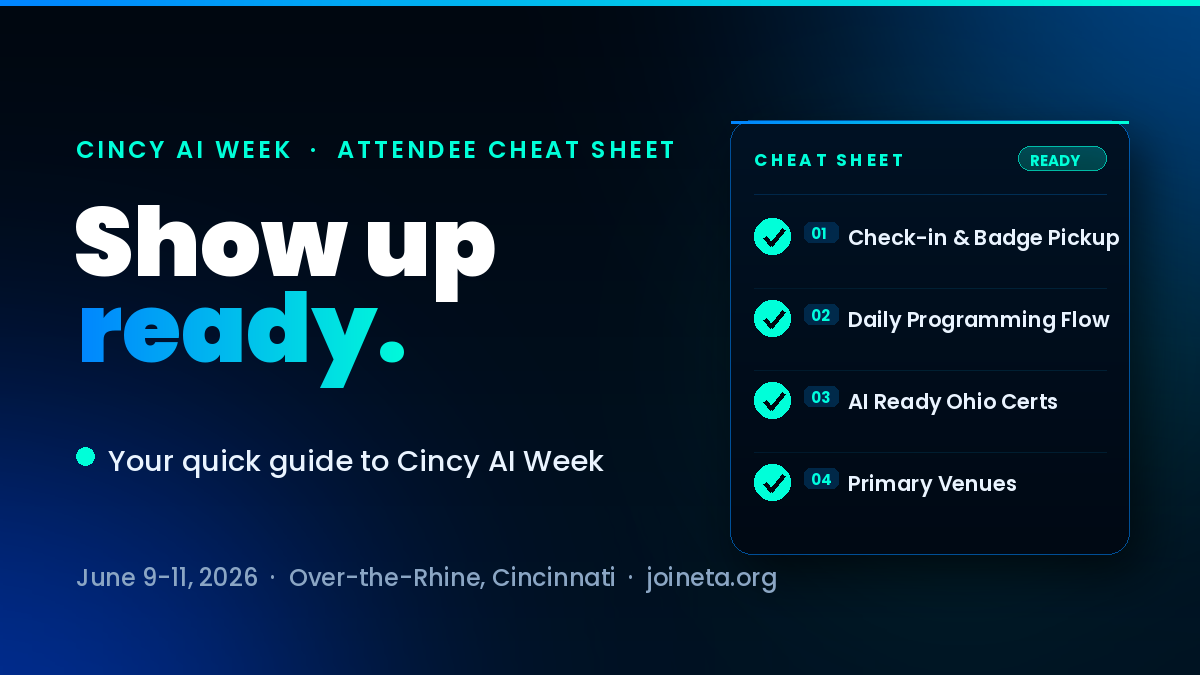 Cincy AI Week | Attendee Cheat Sheet