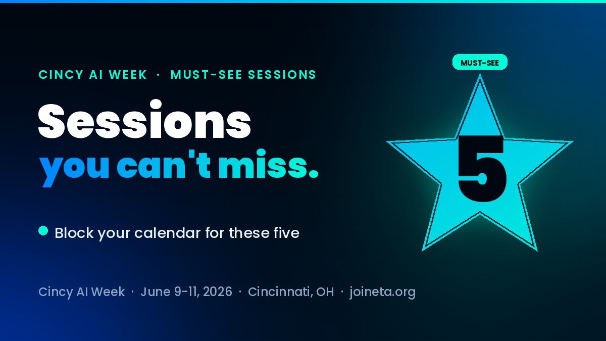 5 Sessions You Can’t Miss At Cincy AI Week