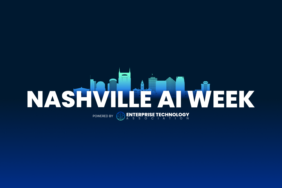 Nashville AI Week logo with a city skyline silhouette above the text.