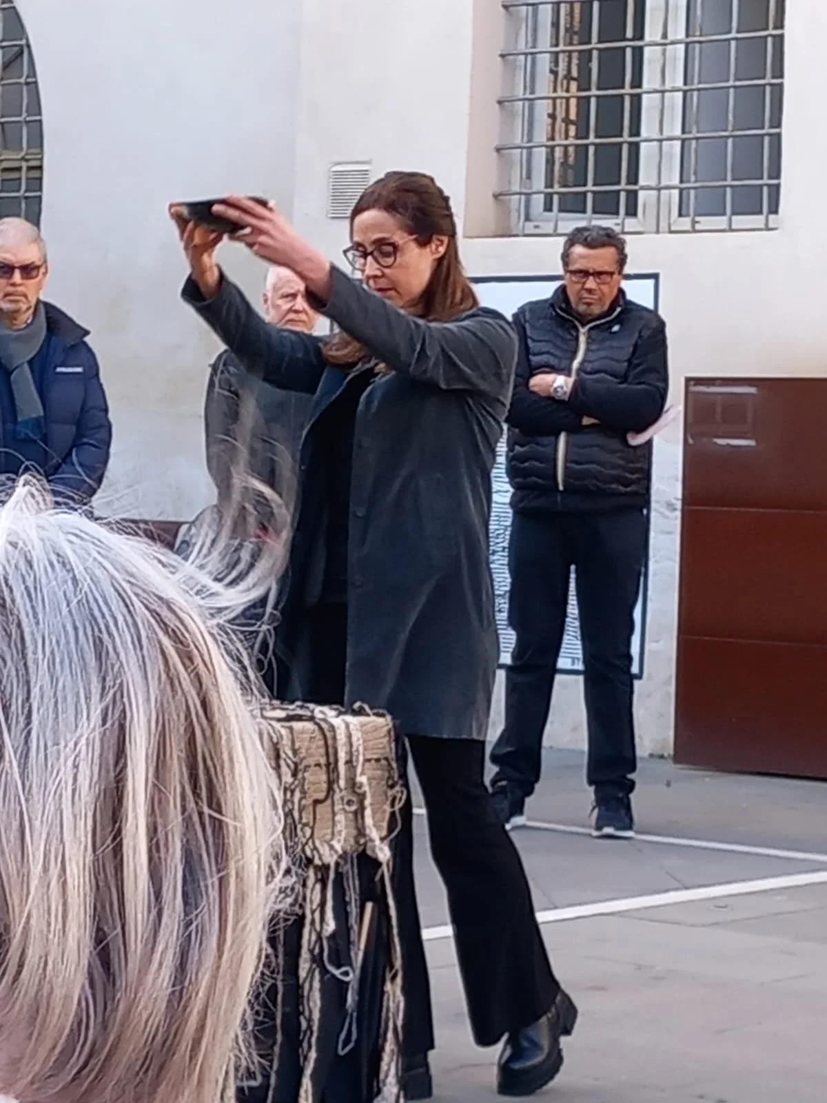 Carolina Lombardi at Ecce Dominus - Art Action at the Galleria d’Arte Moderna of Rome