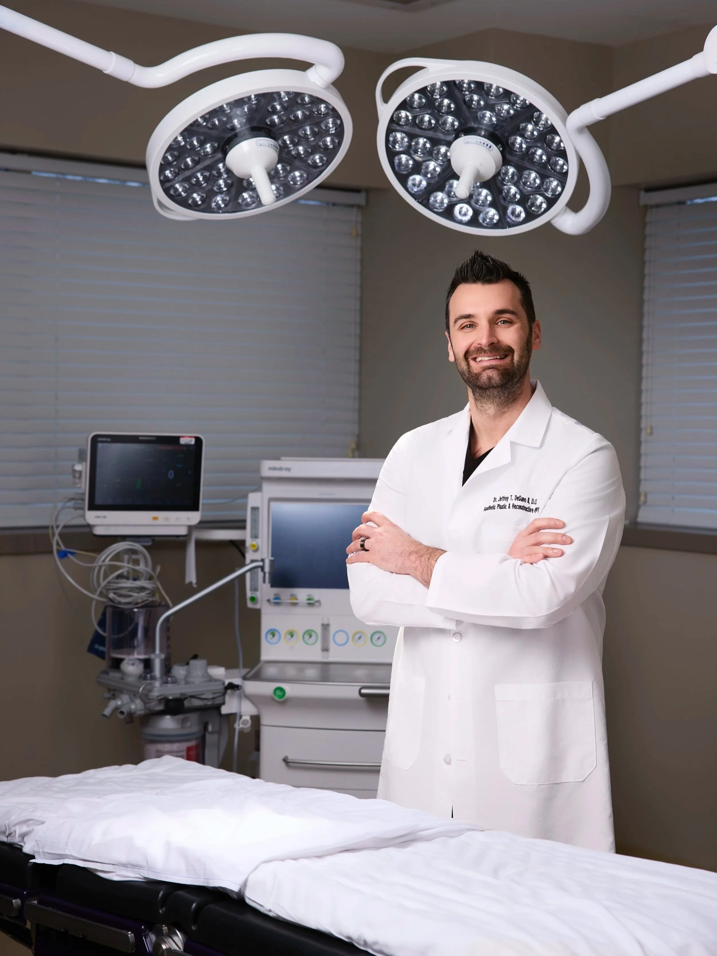 Dr. Jeffrey DeSano standing in operating room