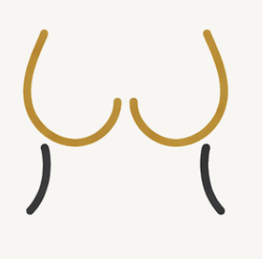 Icon representing refined, natural-looking breast results