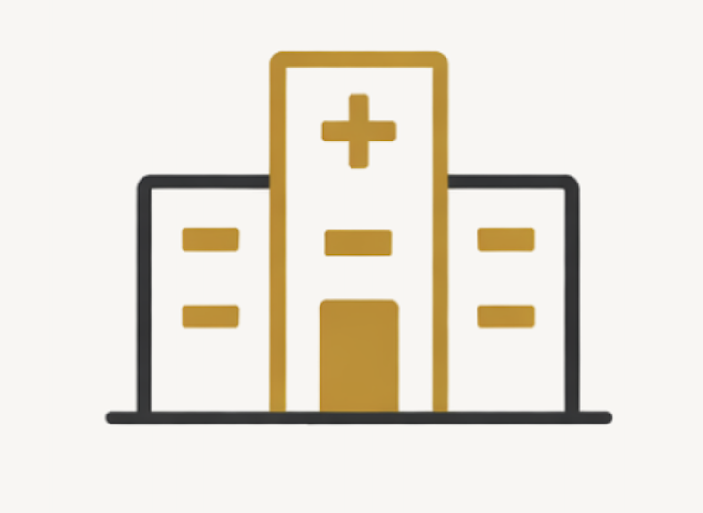 Icon representing private, concierge-level care in an accredited outpatient surgical facility