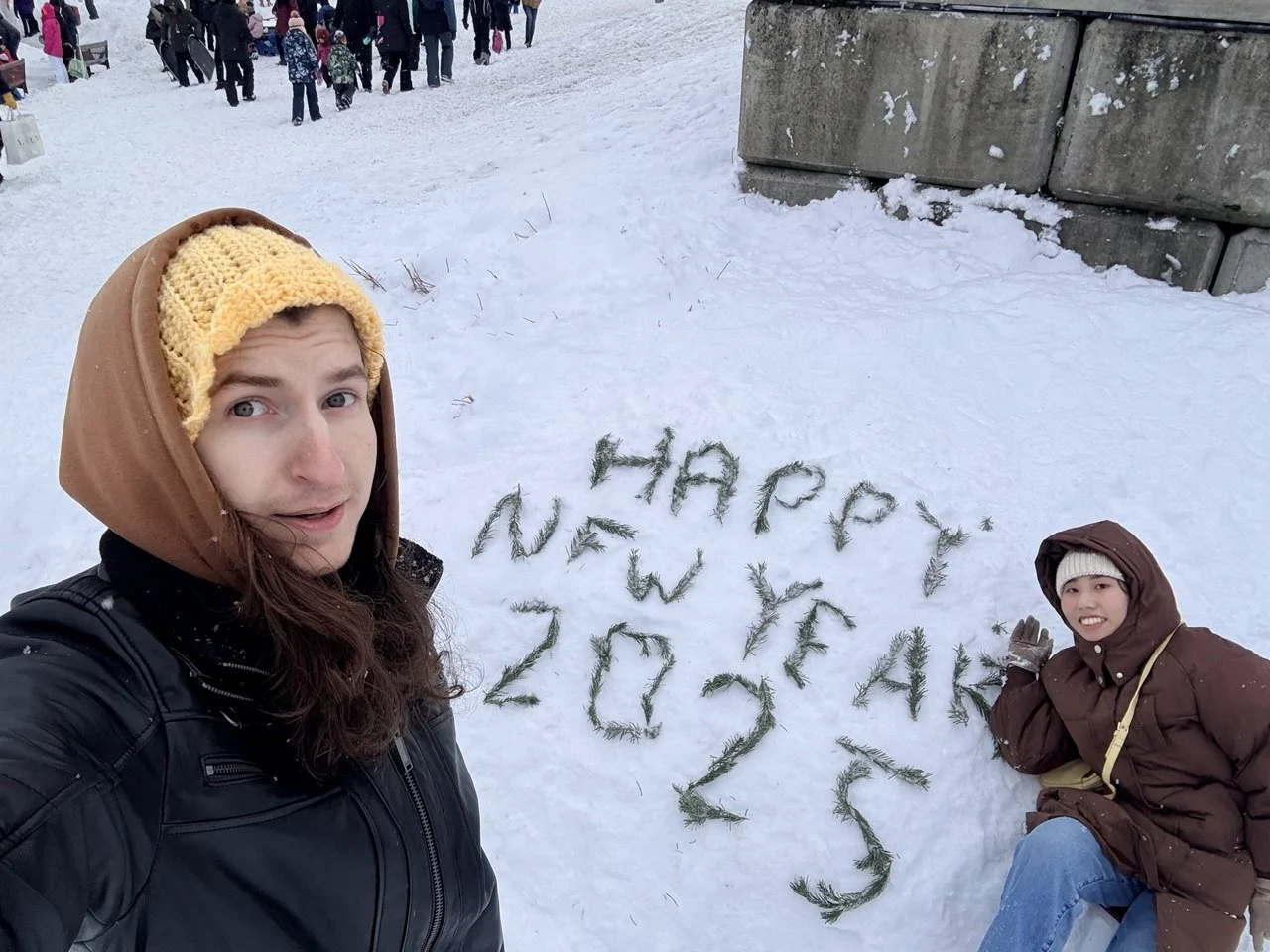 The pics were taken on Jan 1st of 2025, I was with my partner John. It was the first winter me and my partner spent on Grouse Mountain. I came Vancouver to reunite my partner on early 2024 after 2 years long distance relationship. We were excited to 