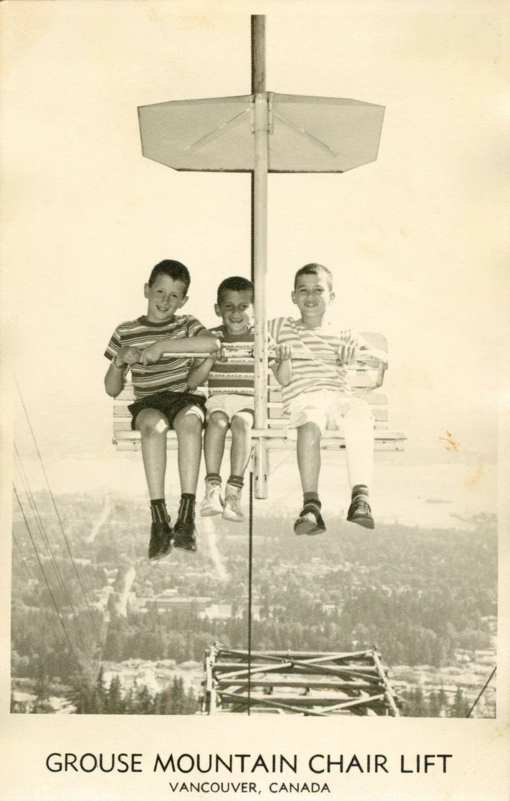Heading up the mountain to check it out, 1960.
 - Harry