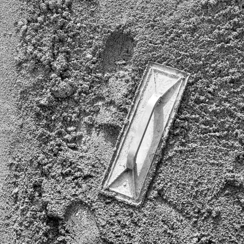 concrete being pressed