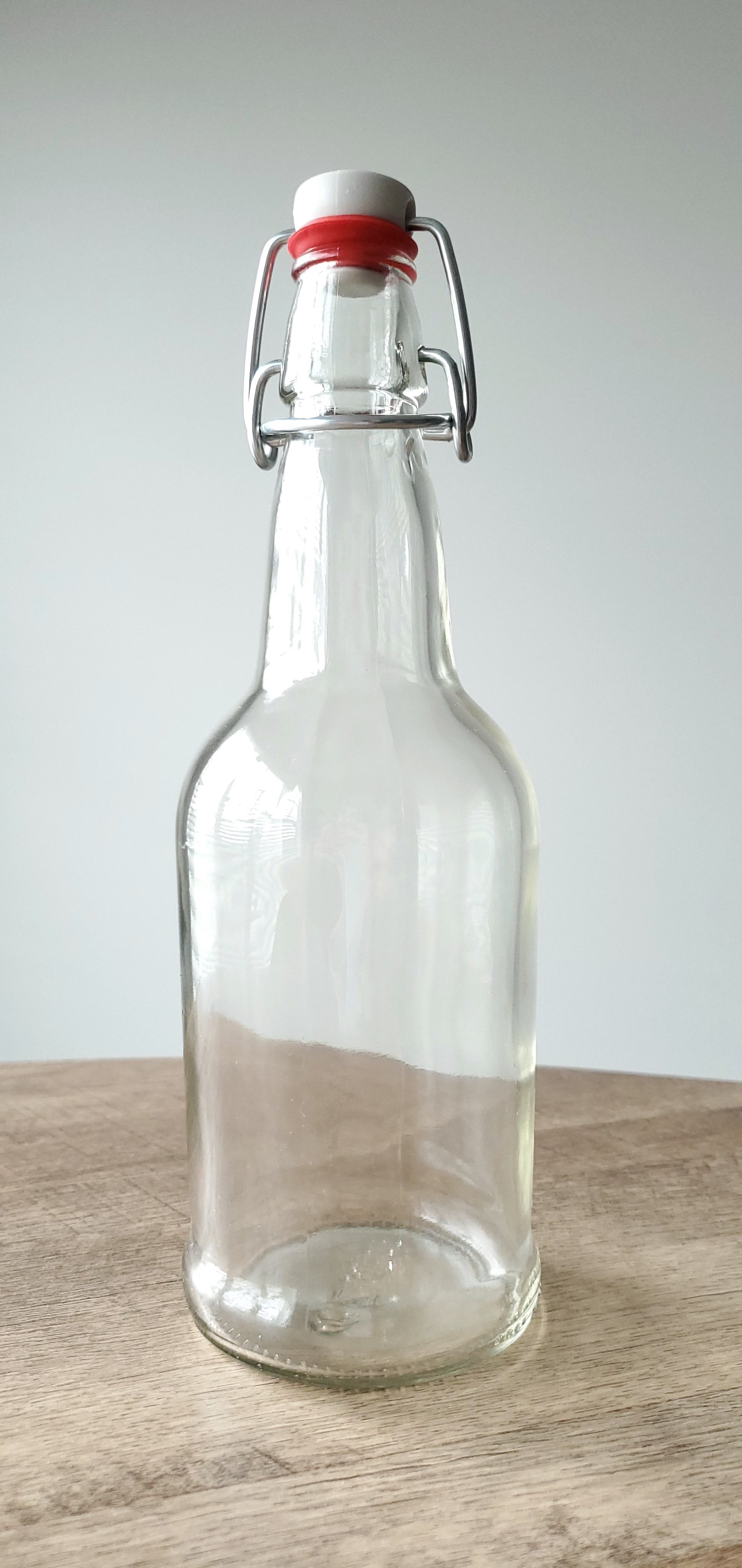 500ml Clear Flint E.Z.CAP Glass Bottle & Swing Top