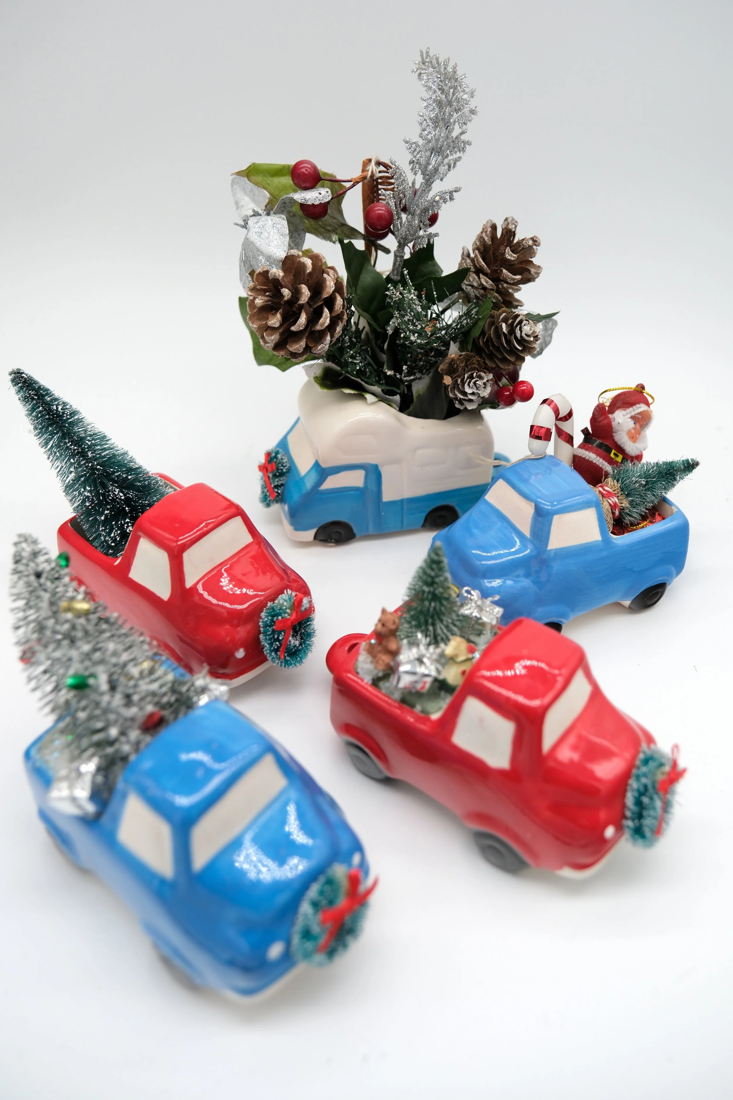 Holiday Ceramic Trucks
