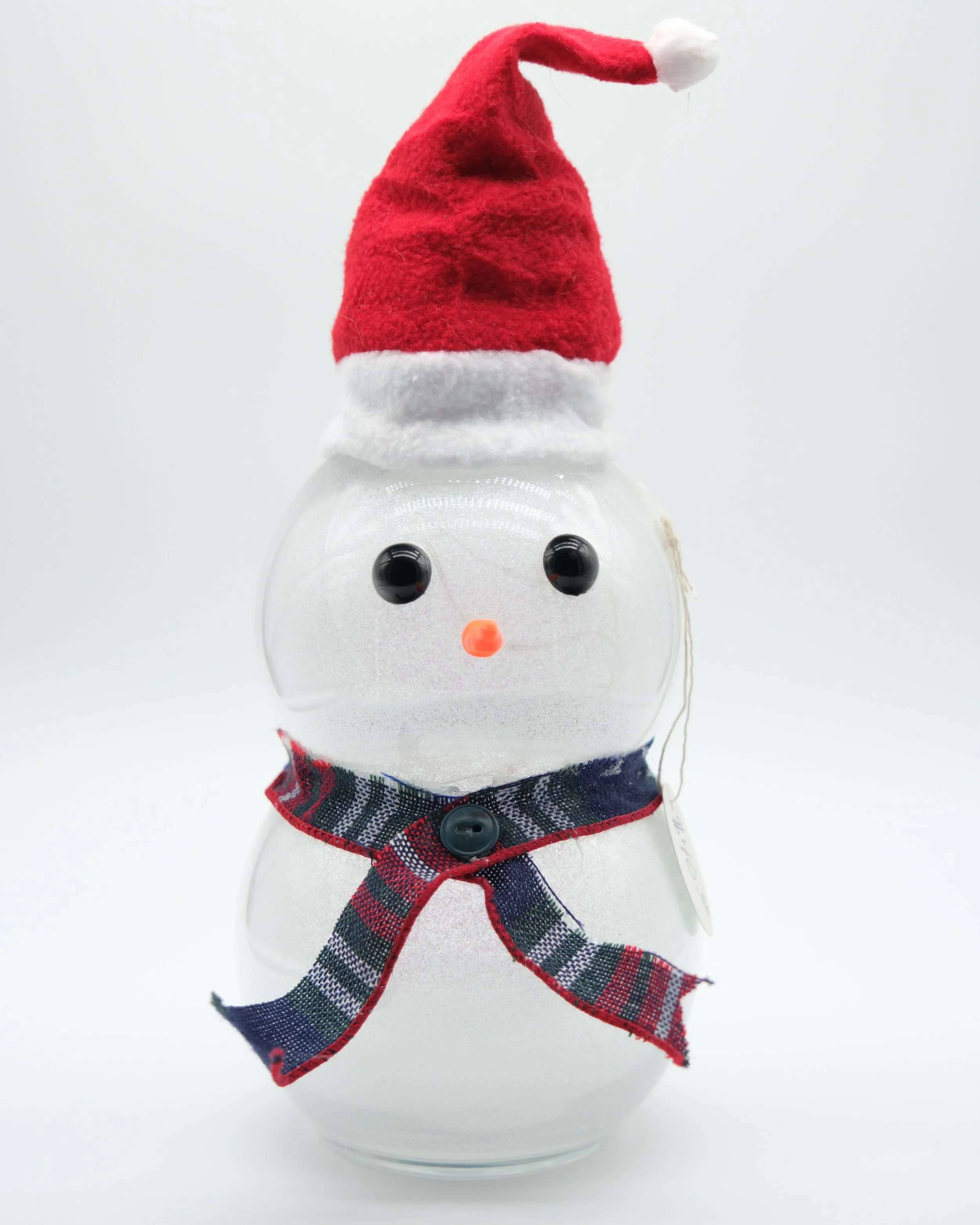 Small Snowman w/ Red Traditional Hat - Lights Up