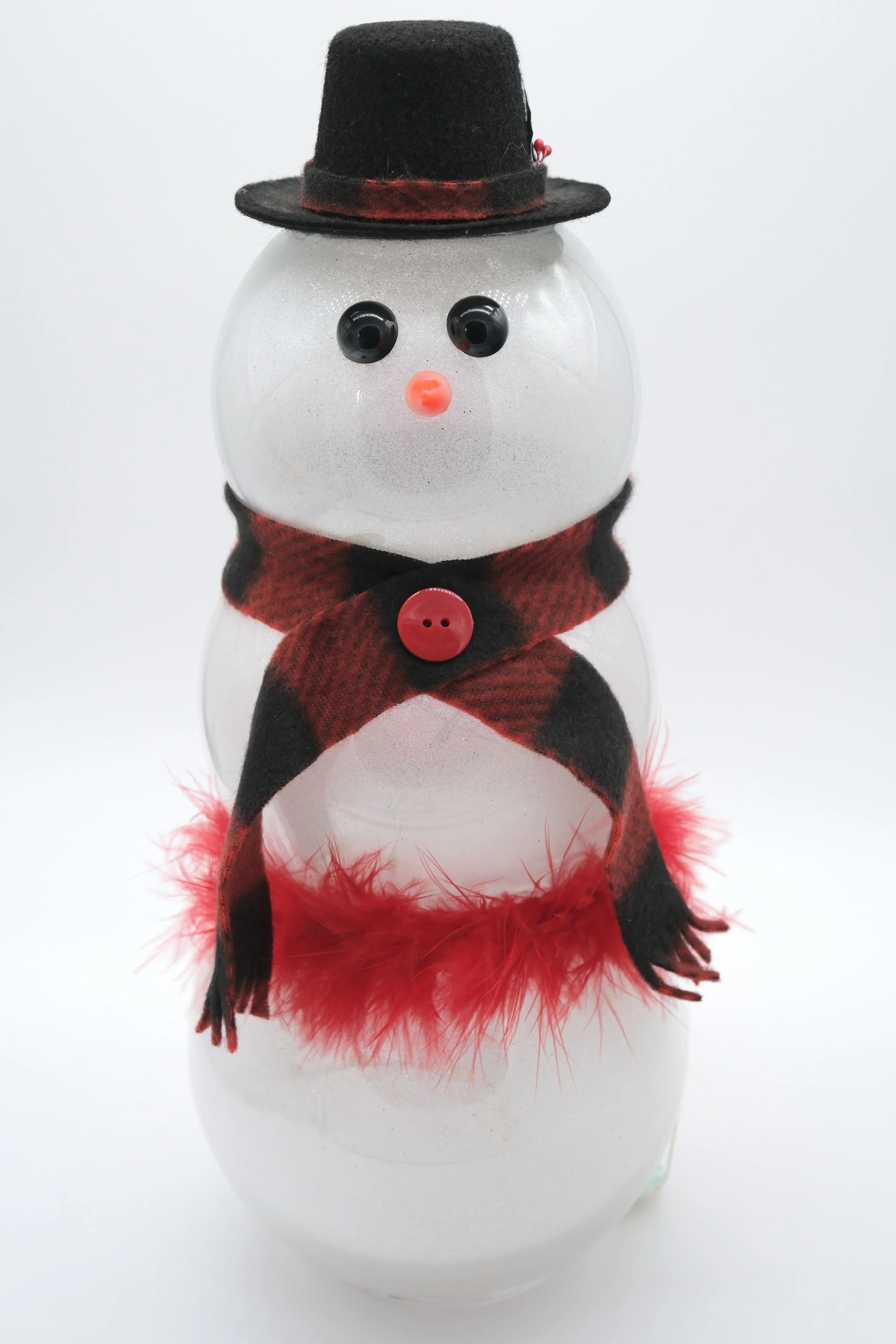 Tall Snowman w/ Black Top Hat - Lights Up