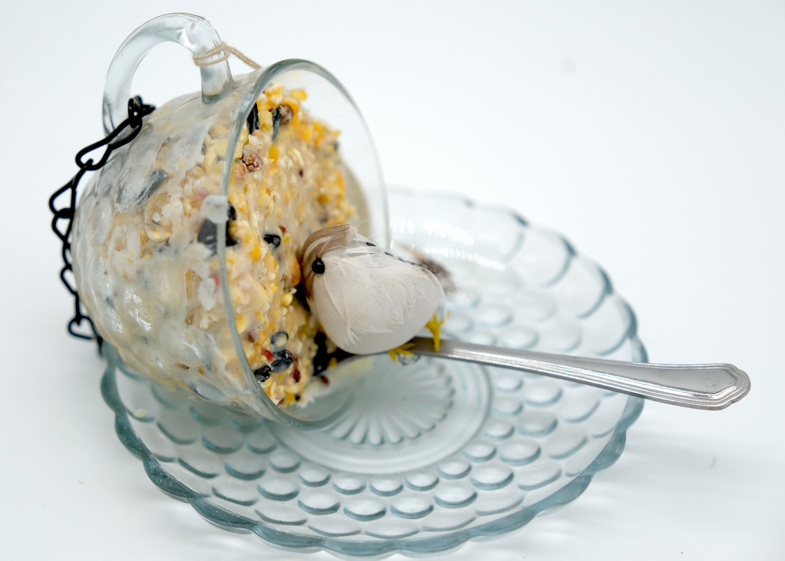 Teacup Birdfeeder - Clear