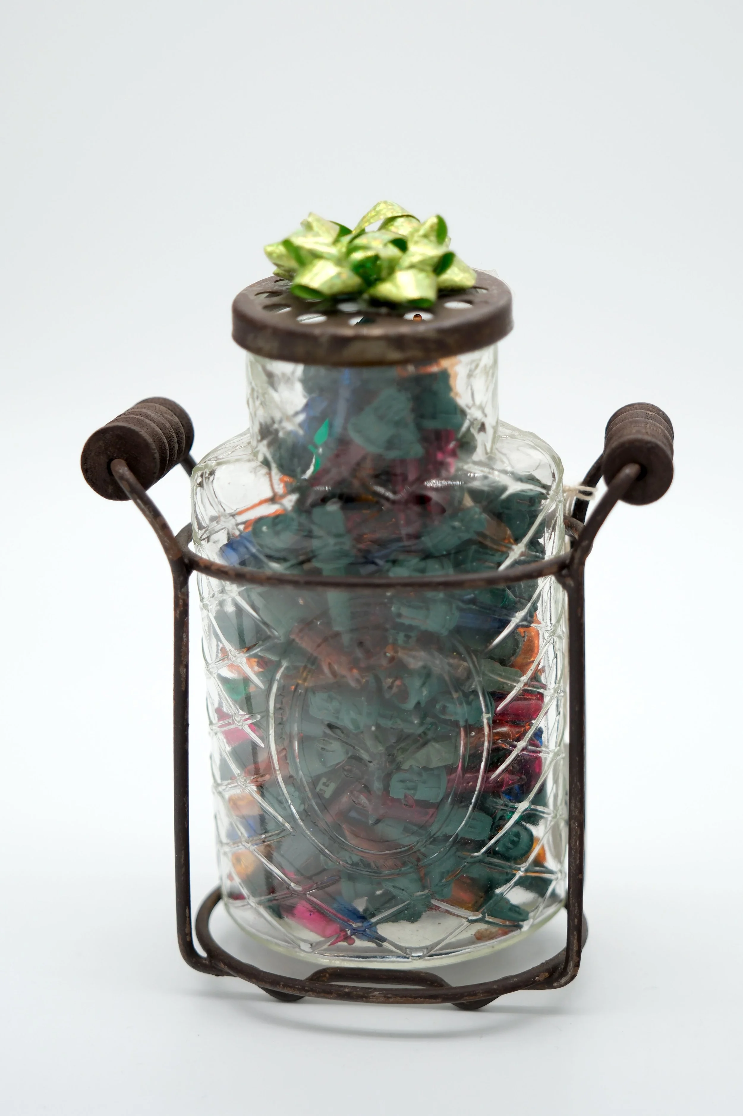 Holiday Rustic Jar w/ Lights