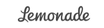 The word 'Lemonade' written in cursive script.