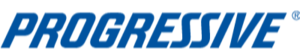 Progressive logo in blue text