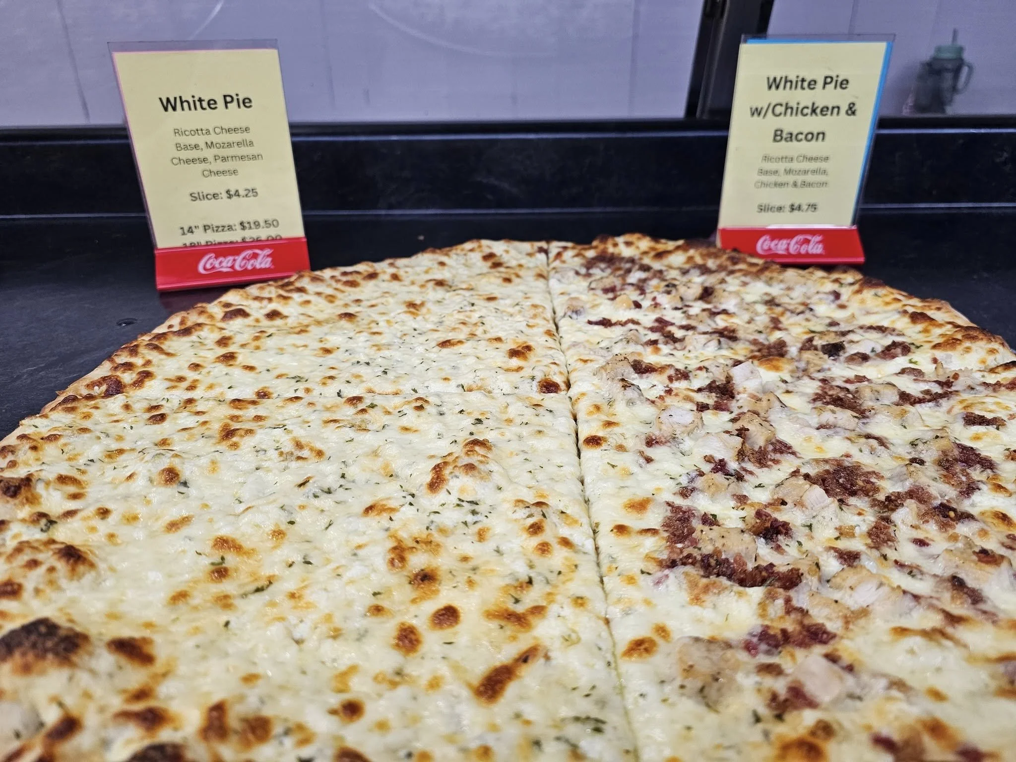 White Pie; 1/2 with Chicken and Bacon!