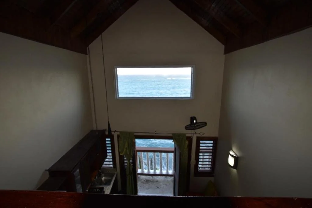 View from Shipwatchers window overlooking Caribbean Sea from Mezzanine.
