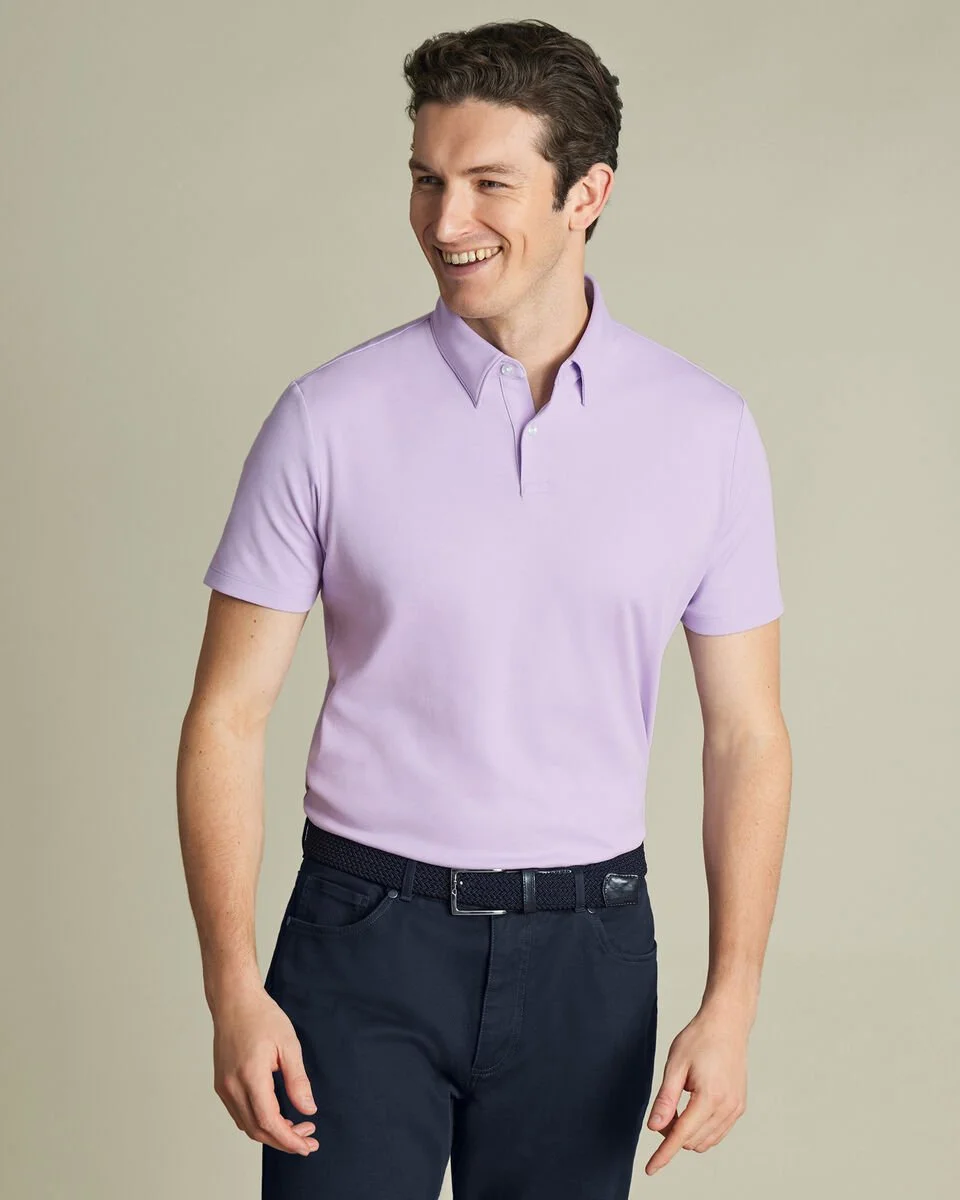 The Founder Polo - Plum Mist