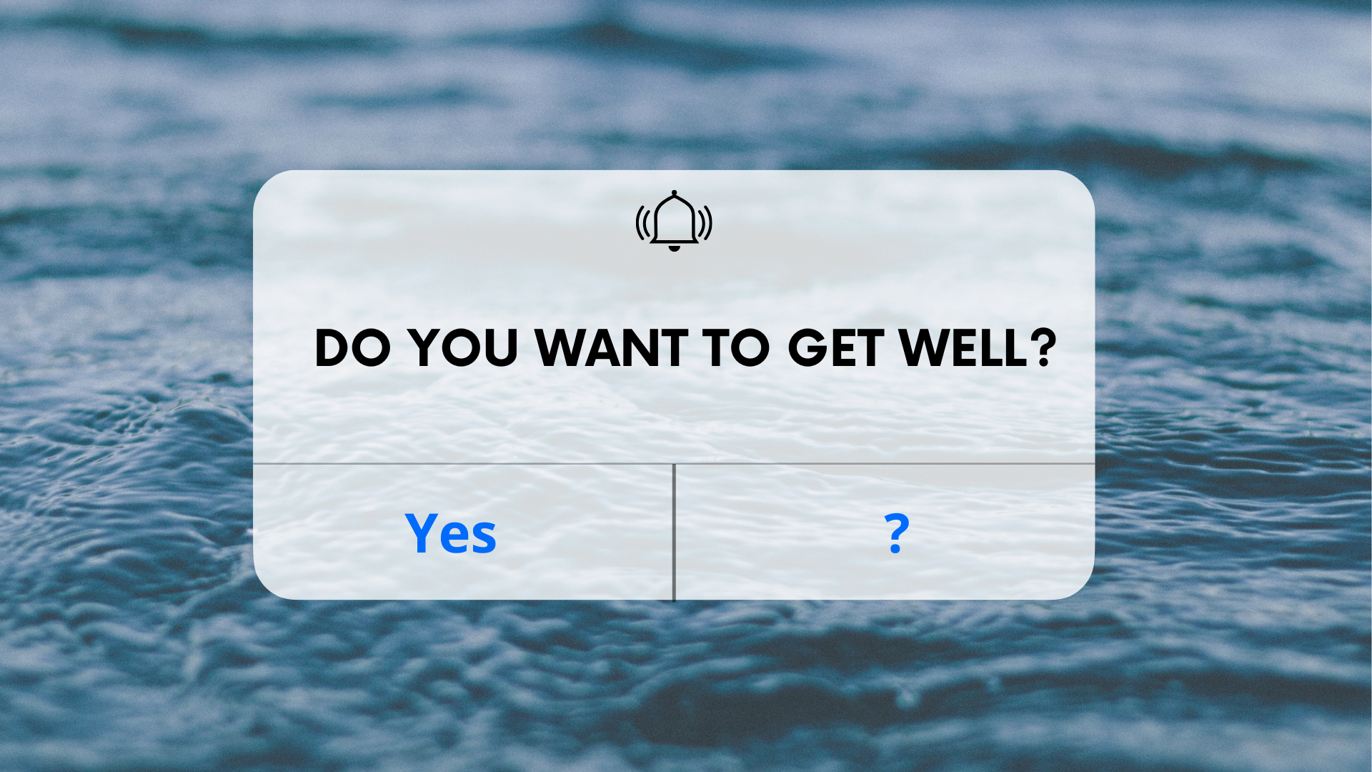Do You Want To Get Well? Week 3