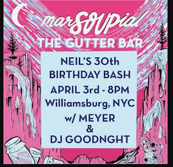 LIVE SHOW! Marsoupial plus DJ Good Night and DJ Meyer